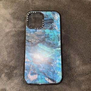 Casetify iPhone 12 Pro Max Blue Marble phone case